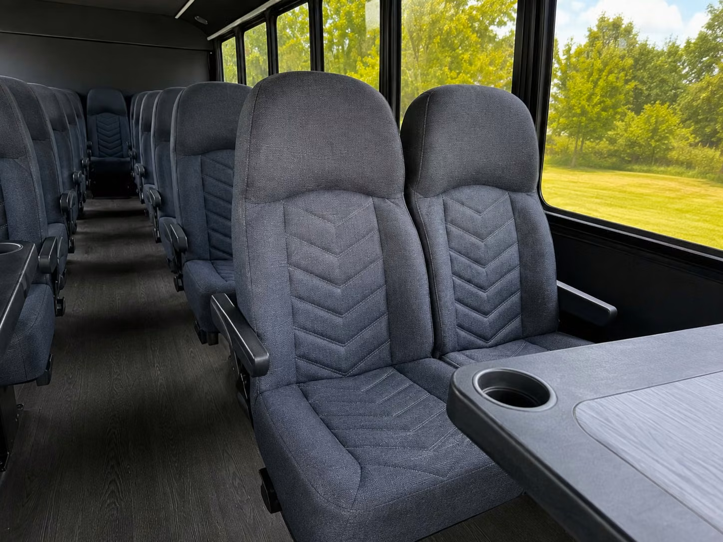 15 passenger minibus inside