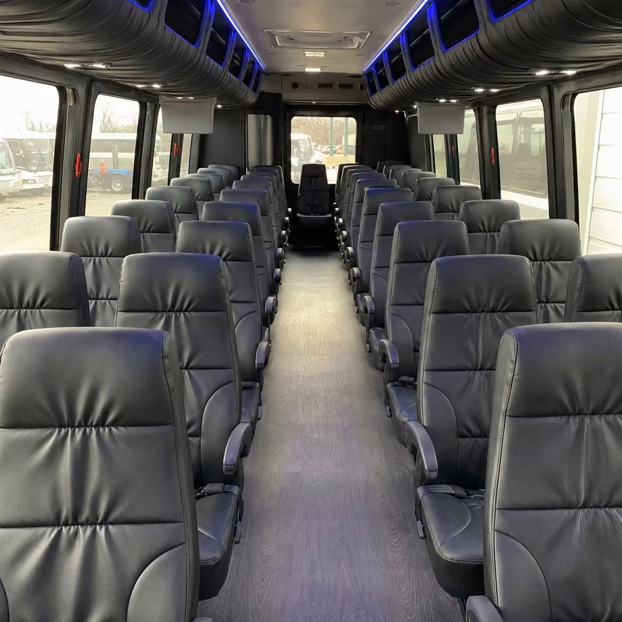 25 passenger minibus interior