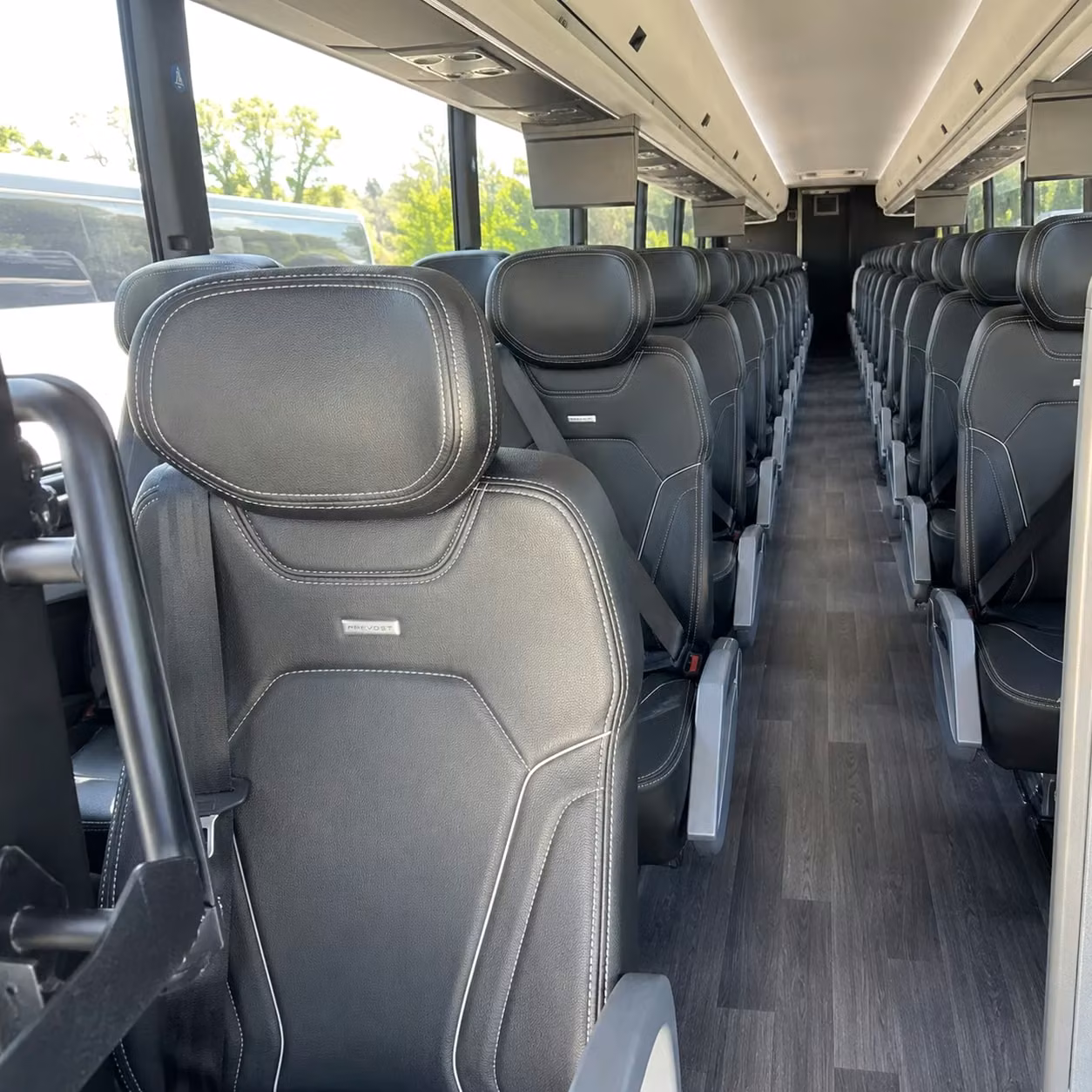 melbourne charter bus interior