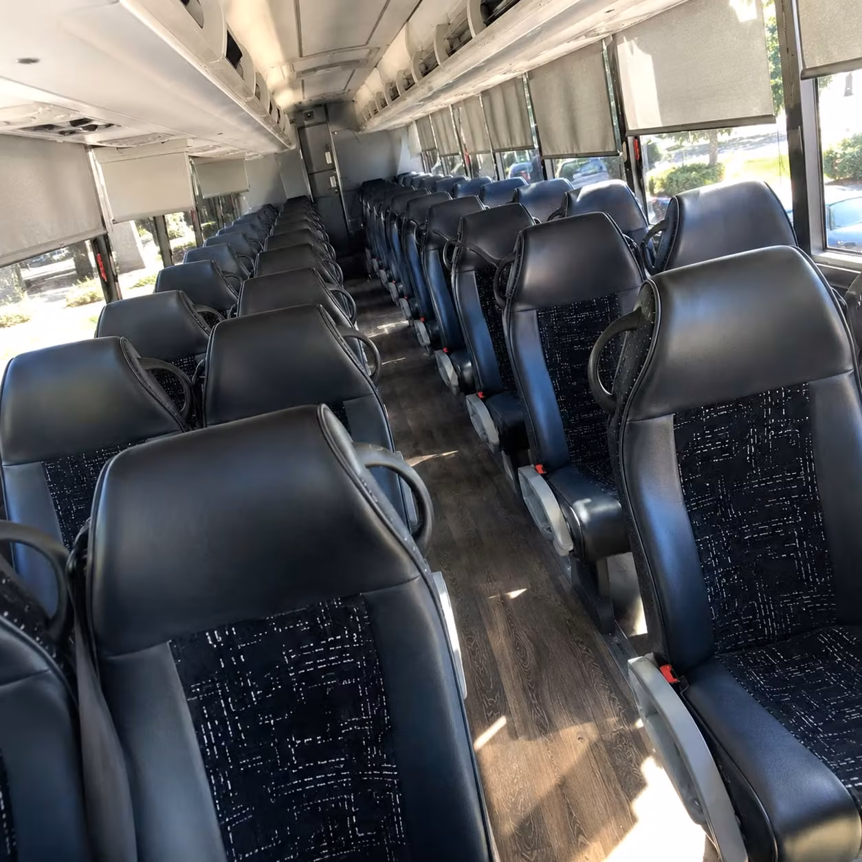 melbourne charter bus rental interior