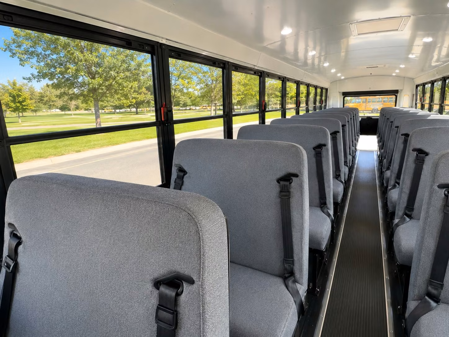 school bus inside